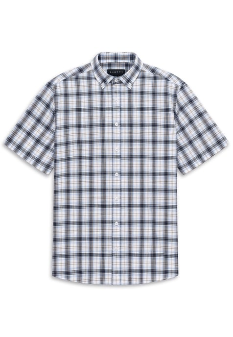 Bugatti Herren Kurzarm-Hemd Modern Fit mit einem Karo-Muster - Image 2