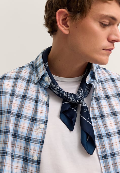 Bugatti Herren Kurzarm-Hemd Modern Fit mit einem Karo-Muster - Image 4