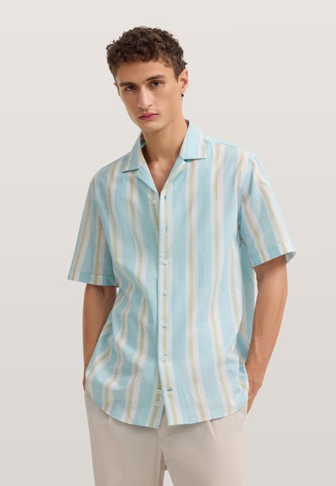 Bugatti Herren Kurzarm-Hemd Modern Fit aus reiner Baumwolle - Image 1