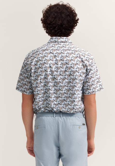 Bugatti Herren Kurzarm-Hemd Modern Fit mit einem Print - Image 2