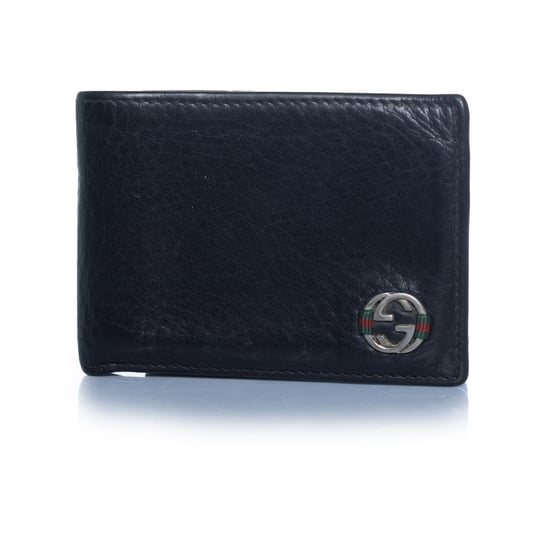 Gucci, schwarze Ledergeldbörse - Image 1