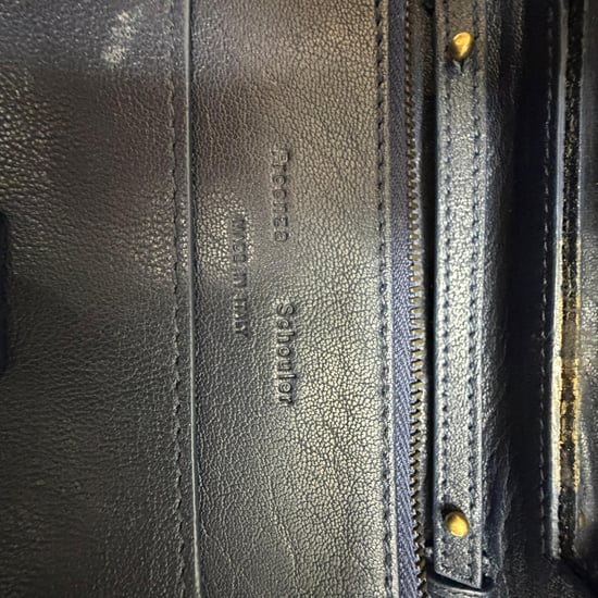 Proenza Schouler PS1 Geldbörse mit Kettenriemen in marineblauem Leder - Image 5