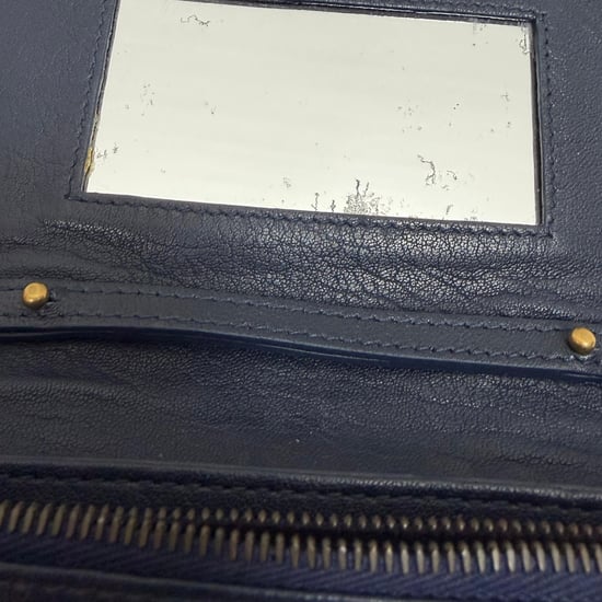 Proenza Schouler PS1 Geldbörse mit Kettenriemen in marineblauem Leder - Image 6