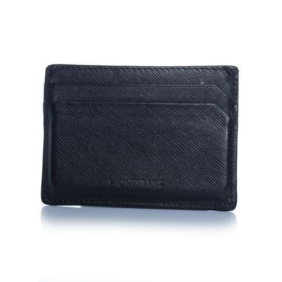 Montblanc, strukturierter Lederkartenhalter in Schwarz - Image 2