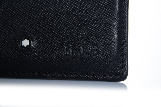 Montblanc, strukturierter Lederkartenhalter in Schwarz - Image 3