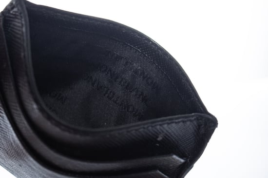 Montblanc, strukturierter Lederkartenhalter in Schwarz - Image 6