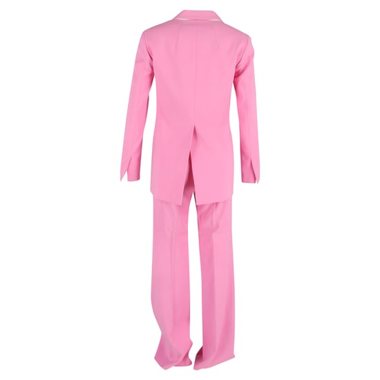 Joseph Einreiher-Blazer und Hosenanzug aus rosa Wolle - Image 3
