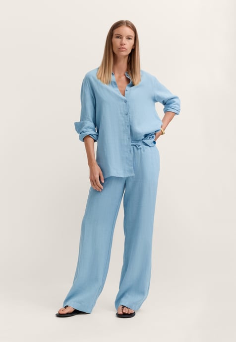 Bugatti Damen Leinenhose Modern Fit mit entspannter Bundlösung - Image 4