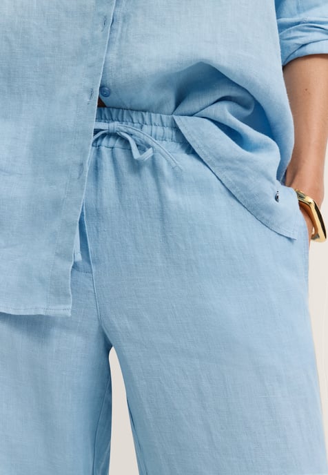Bugatti Damen Leinenhose Modern Fit mit entspannter Bundlösung - Image 5