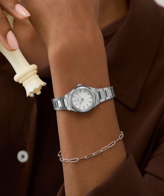 Timex Q Timex Continental Silber Damen Armbanduhr TW2Y68500 - Image 5