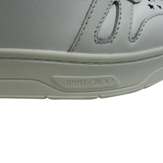 Jimmy Choo Hawaii High-To Sneakers aus weißem Leder - Image 5
