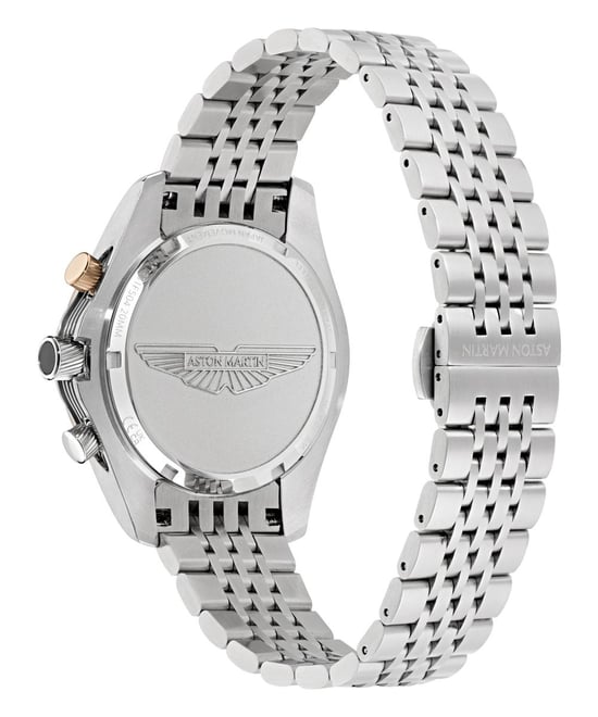 Aston Martin Thrill Sgt W Herren Silberne Uhr MTRS1F504 - Image 2