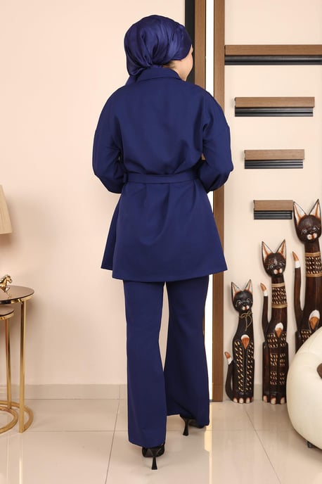Schlitz Anzug Indigo - Image 4