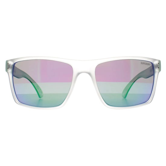 Superdry Kobe 183 Kristall und grüner Spiegel Sonnenbrille - Image 2