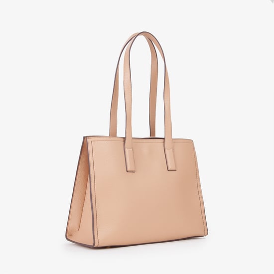 Mario Valentino Beiger Polyurethan Damenhandtasche - Image 4