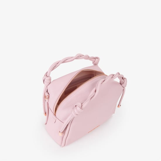 Mario Valentino Rosa Polyurethan Damenhandtasche - Image 4