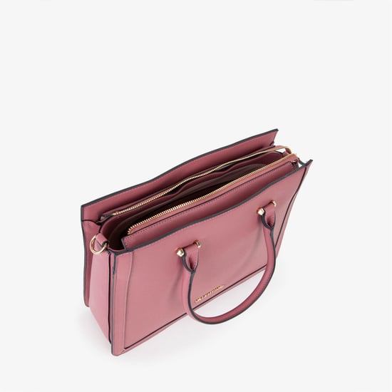 Mario Valentino Rosa Polyurethan Damenhandtasche - Image 4