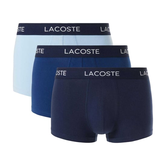 Lacoste - Boxershorts für Herren, Stretch, Baumwolle (3er-Pack) (Hellblau/Blau/Marine) - Image 1