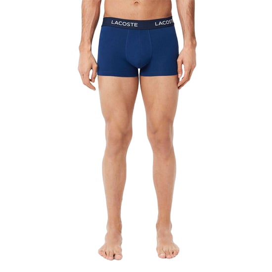 Lacoste - Boxershorts für Herren, Stretch, Baumwolle (3er-Pack) (Hellblau/Blau/Marine) - Image 3
