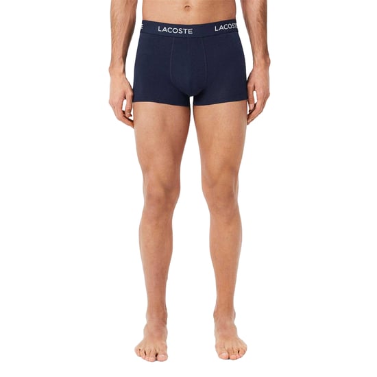Lacoste - Boxershorts für Herren, Stretch, Baumwolle (3er-Pack) (Hellblau/Blau/Marine) - Image 4