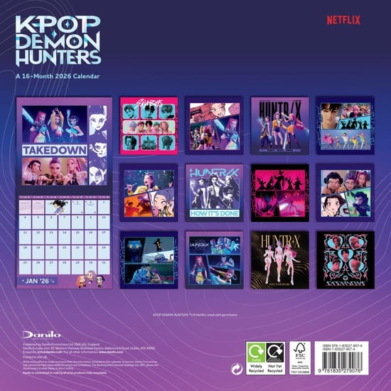 K-Pop Demon Hunters - "2026" Quadratisch-Wandkalender (Bunt) - Image 4