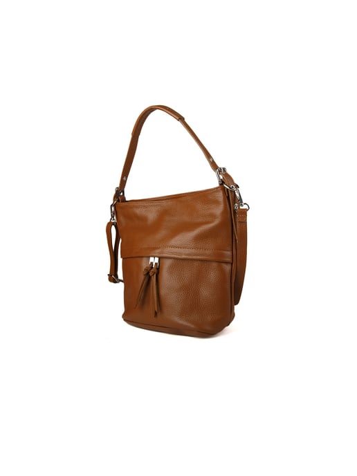 Giulia Monti Schultertasche Goldbraun - Image 2