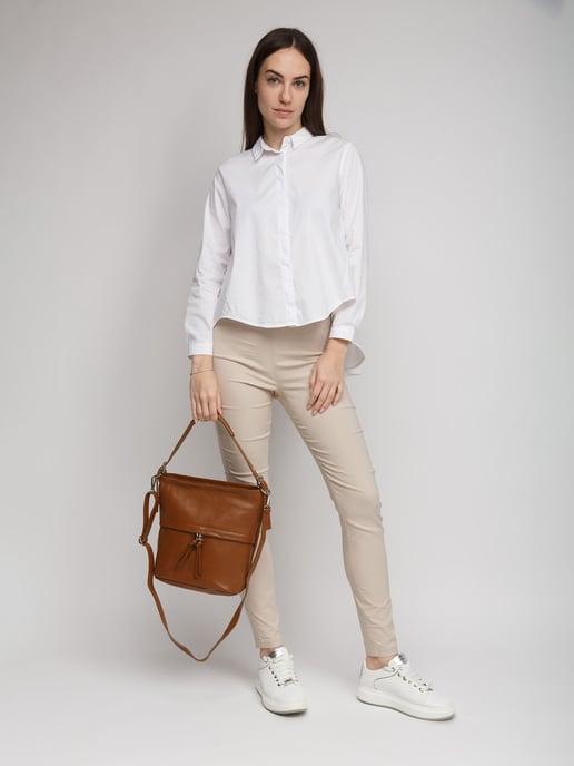 Giulia Monti Schultertasche Goldbraun - Image 5