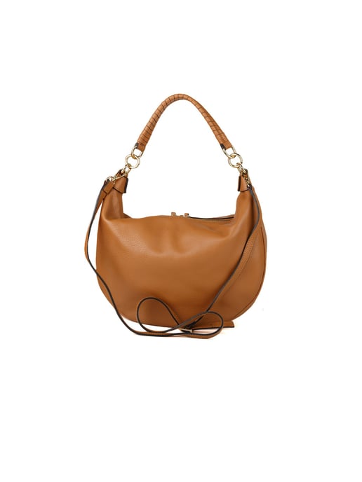 Giulia Monti Schultertasche Hellbraun - Image 3