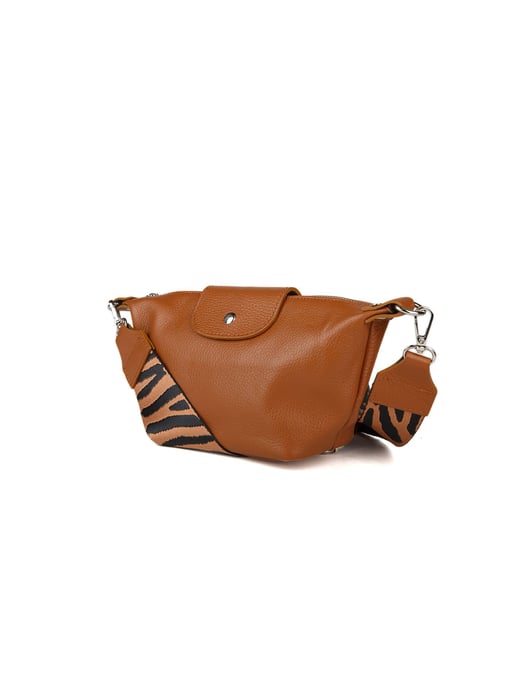 Giulia Monti Schultertasche Goldbraun - Image 2