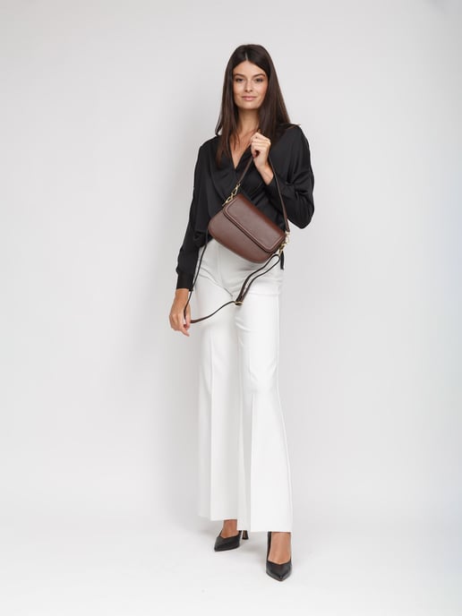 Giulia Monti Schultertasche Walnussbraun - Image 5