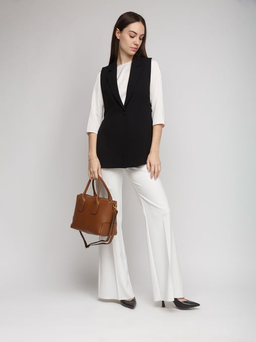 Giulia Monti Schultertasche Walnussbraun - Image 5