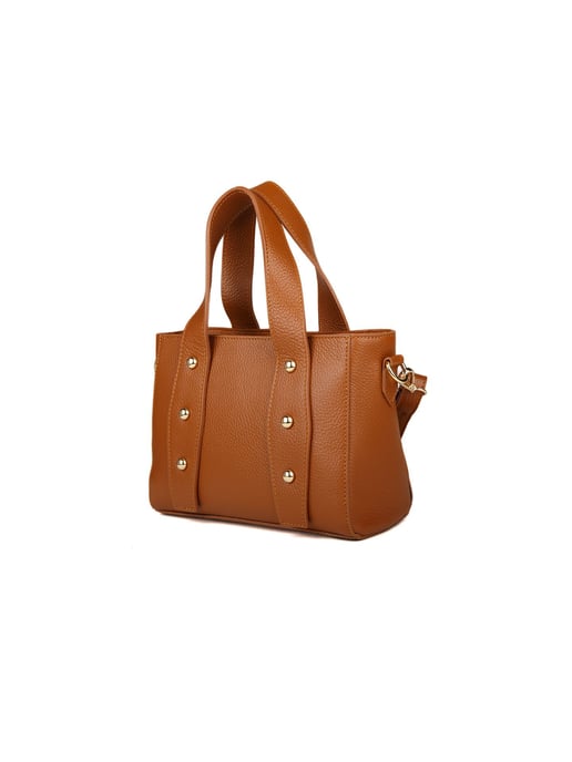 Giulia Monti Schultertasche Golden Brown - Image 2
