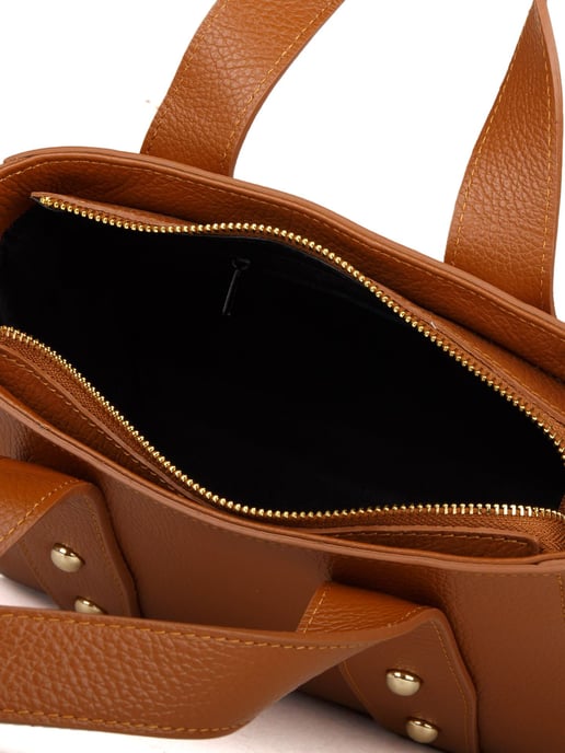 Giulia Monti Schultertasche Golden Brown - Image 4