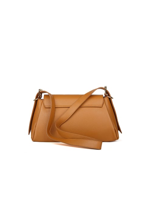 Giulia Monti Schultertasche Hellbraun - Image 3