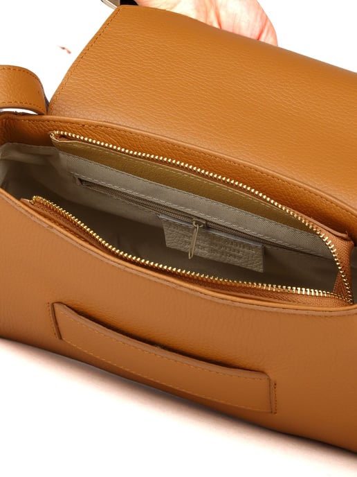 Giulia Monti Schultertasche Hellbraun - Image 4