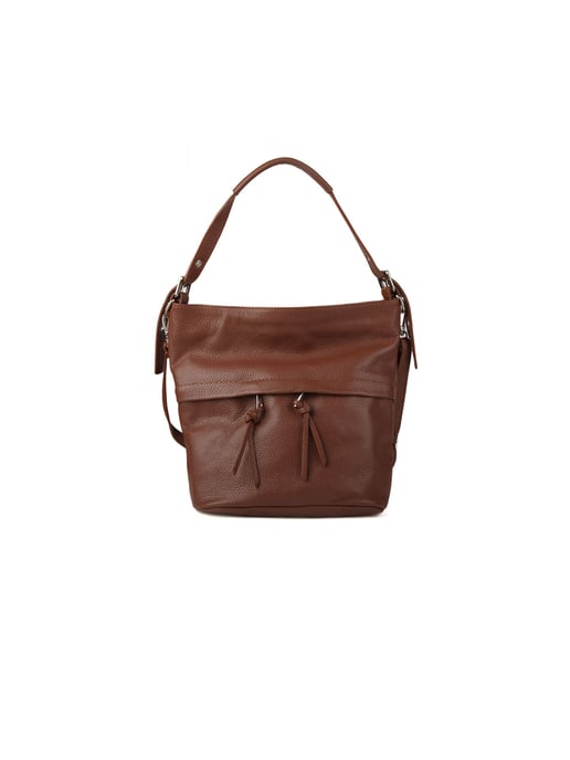 Giulia Monti Schultertasche Walnussbraun - Image 1