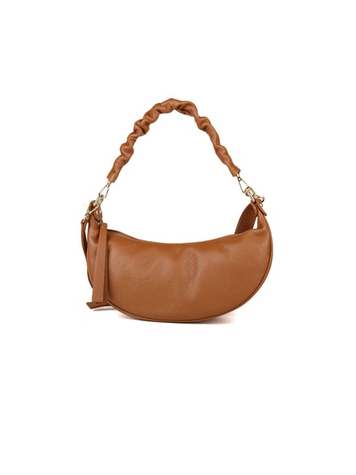 Giulia Monti Schultertasche Goldbraun - Image 1