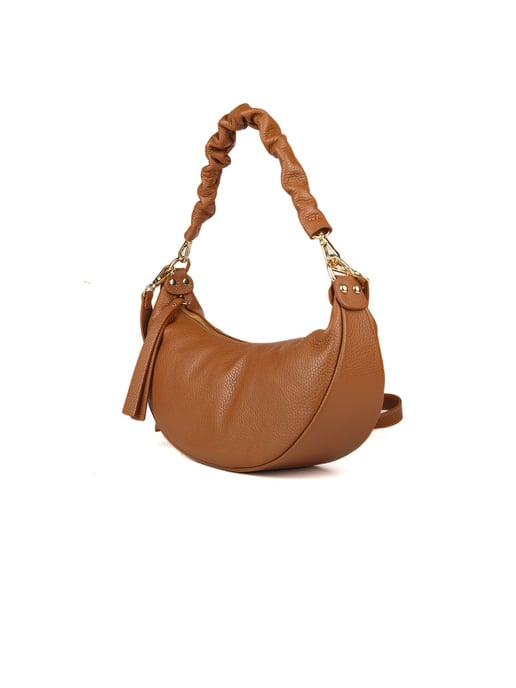 Giulia Monti Schultertasche Goldbraun - Image 2