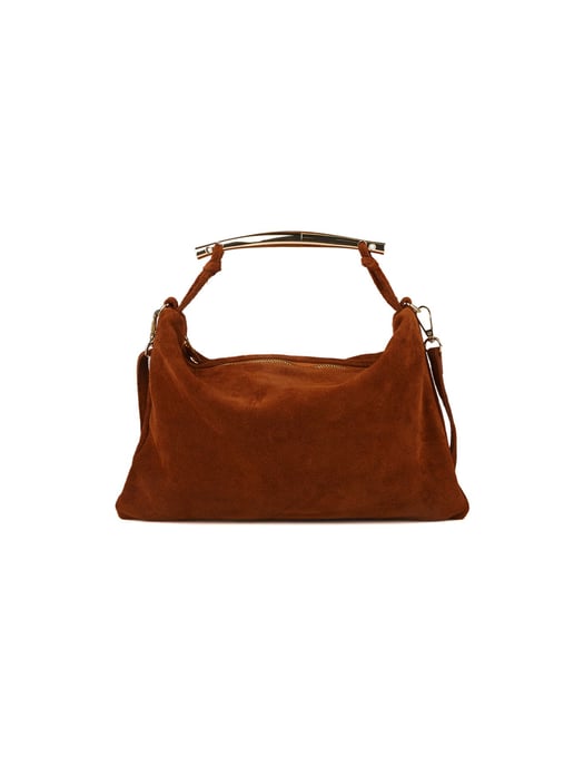 Giulia Monti Schultertasche Walnussbraun - Image 1