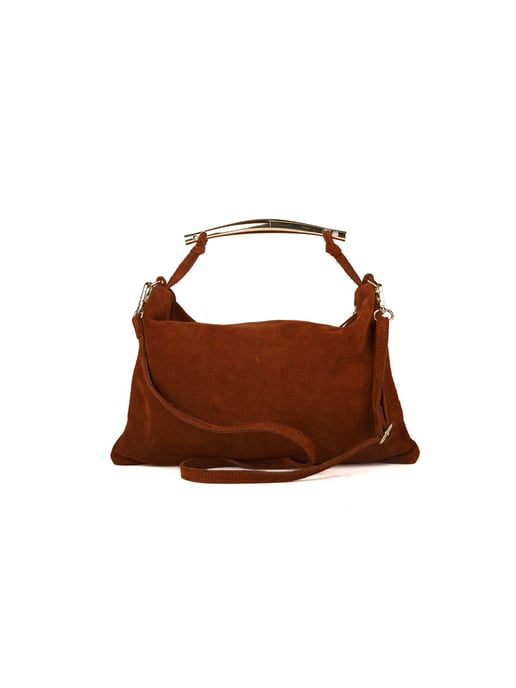 Giulia Monti Schultertasche Walnussbraun - Image 3