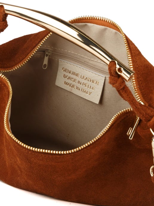 Giulia Monti Schultertasche Walnussbraun - Image 4