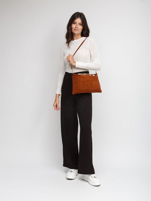 Giulia Monti Schultertasche Walnussbraun - Image 5