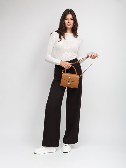 Giulia Monti Schultertasche Goldbraun - Image 5