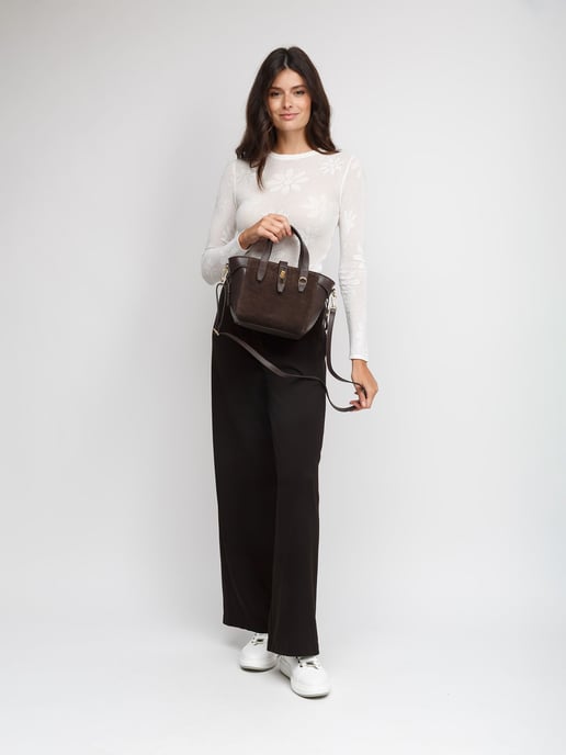 Giulia Monti Schultertasche Braun - Image 5