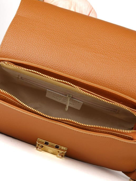 Giulia Monti Schultertasche Goldbraun - Image 4