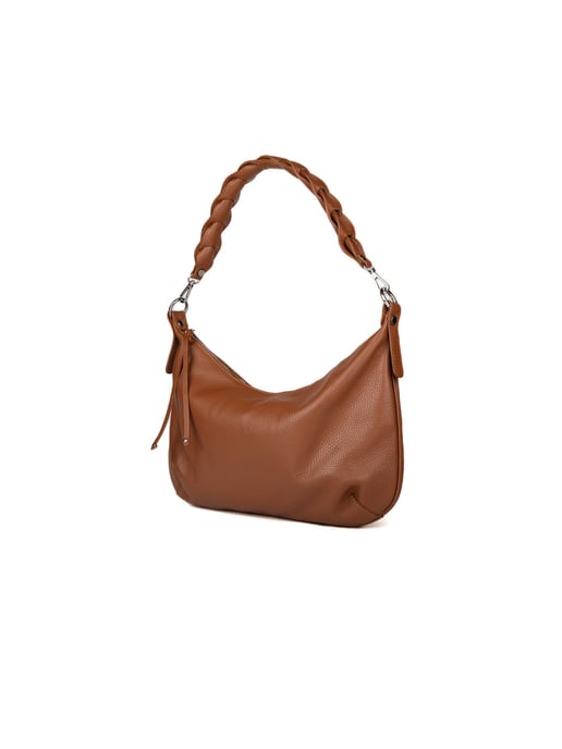Giulia Monti Schultertasche Sattelbrown - Image 2