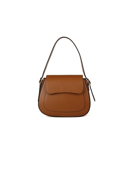 Giulia Monti Schultertasche Goldbraun - Image 1