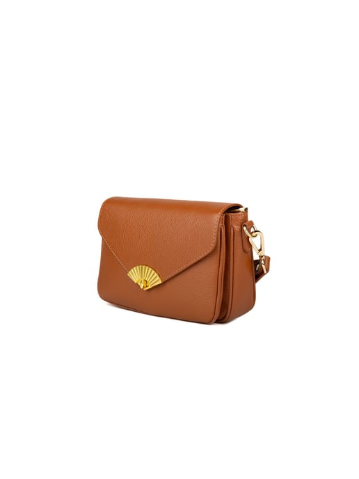 Giulia Monti Schultertasche Goldbraun - Image 2