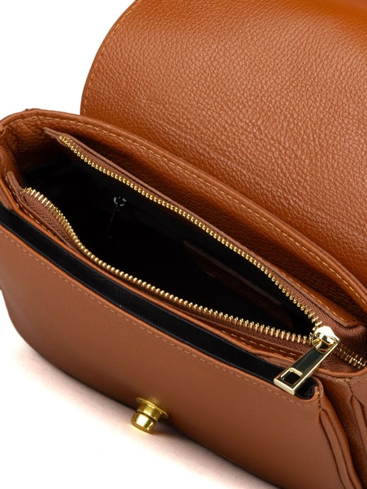 Giulia Monti Schultertasche Goldbraun - Image 4
