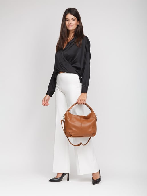 Giulia Monti Schultertasche Golden Brown - Image 5